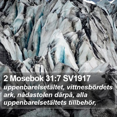 2 Mosebok 31:7 SV1917 Bible Verse Image