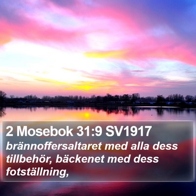 2 Mosebok 31:9 SV1917 Bible Verse Image