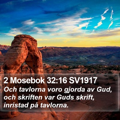 2 Mosebok 32:16 SV1917 Bible Verse Image