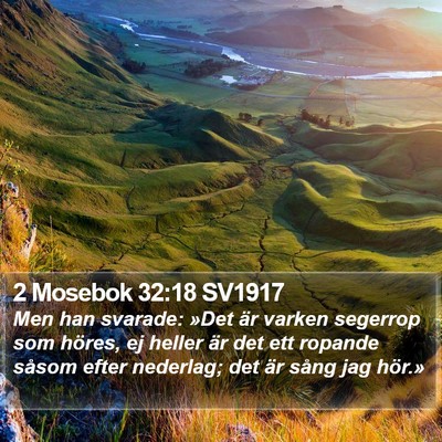 2 Mosebok 32:18 SV1917 Bible Verse Image