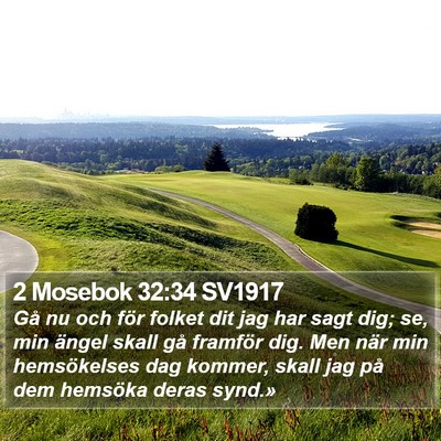 2 Mosebok 32:34 SV1917 Bible Verse Image