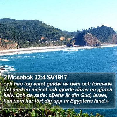 2 Mosebok 32:4 SV1917 Bible Verse Image