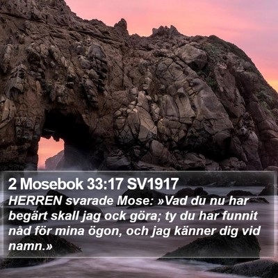 2 Mosebok 33:17 SV1917 Bible Verse Image
