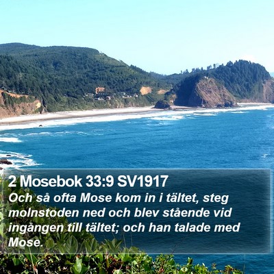 2 Mosebok 33:9 SV1917 Bible Verse Image