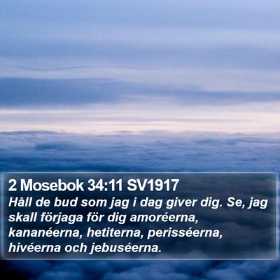 2 Mosebok 34:11 SV1917 Bible Verse Image
