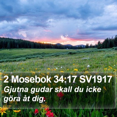 2 Mosebok 34:17 SV1917 Bible Verse Image