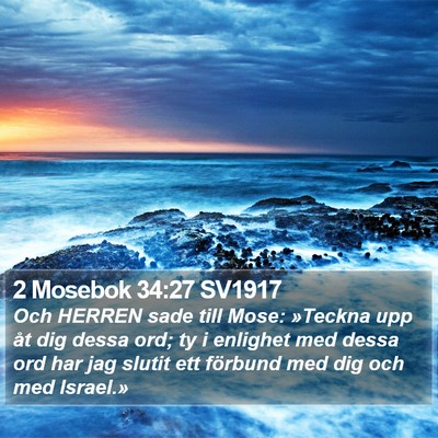 2 Mosebok 34:27 SV1917 Bible Verse Image