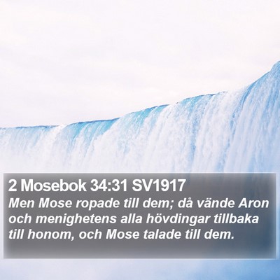 2 Mosebok 34:31 SV1917 Bible Verse Image