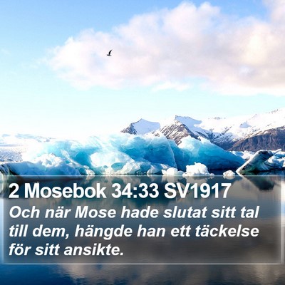 2 Mosebok 34:33 SV1917 Bible Verse Image