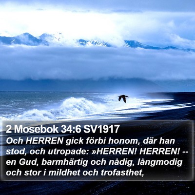 2 Mosebok 34:6 SV1917 Bible Verse Image