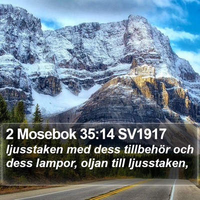 2 Mosebok 35:14 SV1917 Bible Verse Image