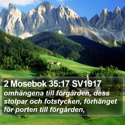 2 Mosebok 35:17 SV1917 Bible Verse Image