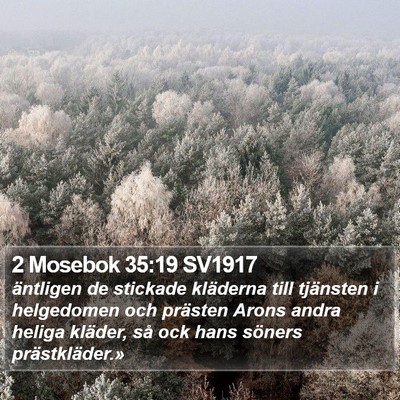 2 Mosebok 35:19 SV1917 Bible Verse Image