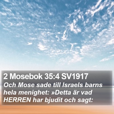 2 Mosebok 35:4 SV1917 Bible Verse Image