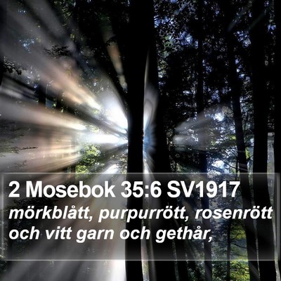 2 Mosebok 35:6 SV1917 Bible Verse Image