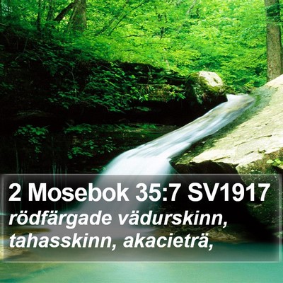 2 Mosebok 35:7 SV1917 Bible Verse Image