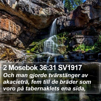 2 Mosebok 36:31 SV1917 Bible Verse Image