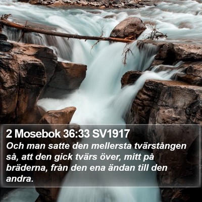 2 Mosebok 36:33 SV1917 Bible Verse Image