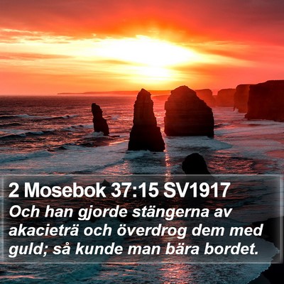2 Mosebok 37:15 SV1917 Bible Verse Image