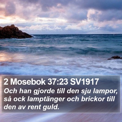 2 Mosebok 37:23 SV1917 Bible Verse Image