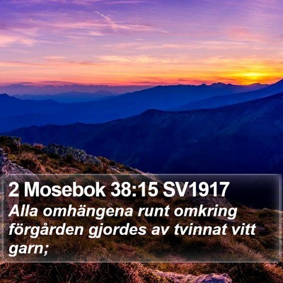 2 Mosebok 38:15 SV1917 Bible Verse Image