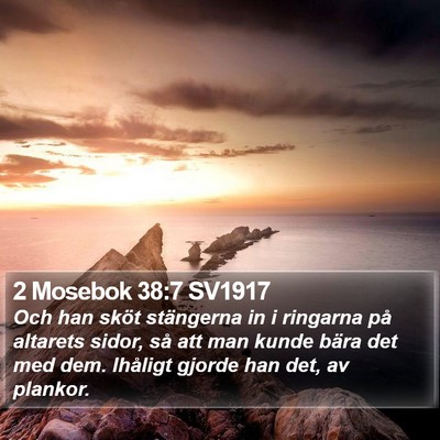 2 Mosebok 38:7 SV1917 Bible Verse Image