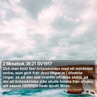 2 Mosebok 39:21 SV1917 Bible Verse Image