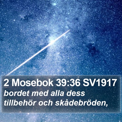 2 Mosebok 39:36 SV1917 Bible Verse Image