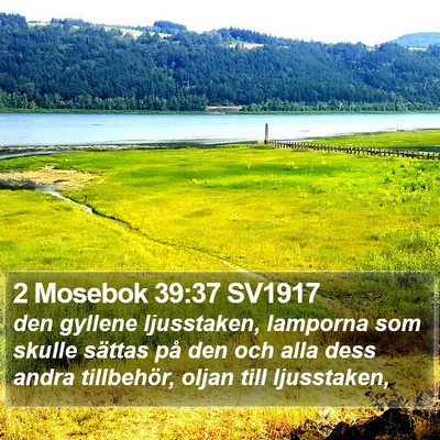 2 Mosebok 39:37 SV1917 Bible Verse Image