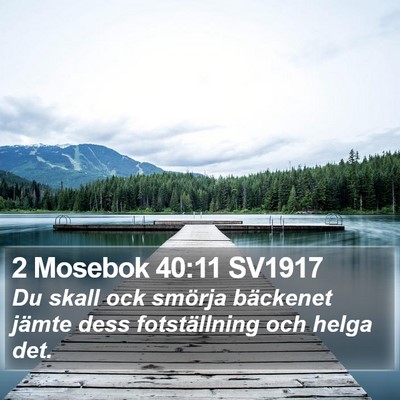2 Mosebok 40:11 SV1917 Bible Verse Image