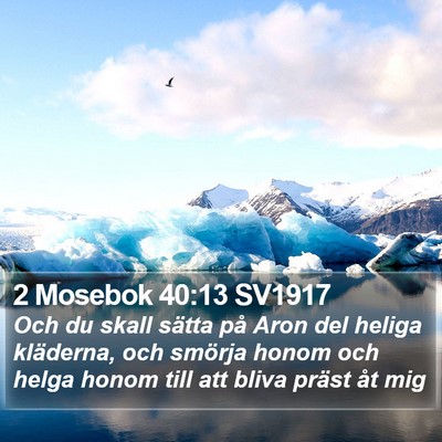 2 Mosebok 40:13 SV1917 Bible Verse Image