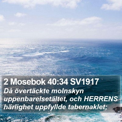 2 Mosebok 40:34 SV1917 Bible Verse Image
