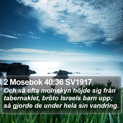 2 Mosebok 40:36 SV1917 Bible Verse Image