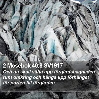 2 Mosebok 40:8 SV1917 Bible Verse Image