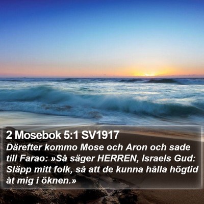 2 Mosebok 5:1 SV1917 Bible Verse Image