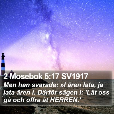 2 Mosebok 5:17 SV1917 Bible Verse Image