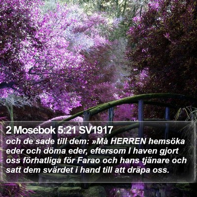 2 Mosebok 5:21 SV1917 Bible Verse Image