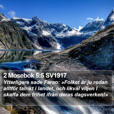 2 Mosebok 5:5 SV1917 Bible Verse Image