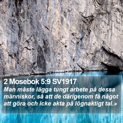 2 Mosebok 5:9 SV1917 Bible Verse Image
