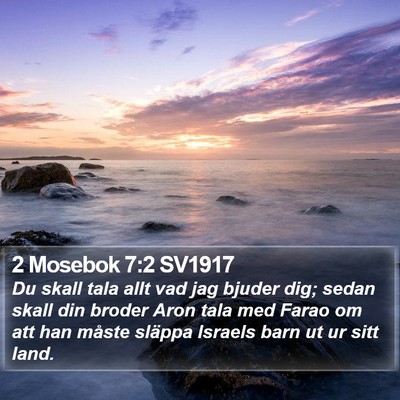 2 Mosebok 7:2 SV1917 Bible Verse Image