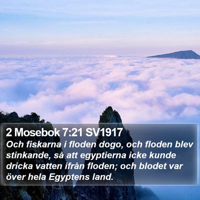2 Mosebok 7:21 SV1917 Bible Verse Image