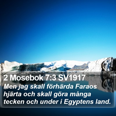 2 Mosebok 7:3 SV1917 Bible Verse Image