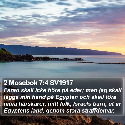 2 Mosebok 7:4 SV1917 Bible Verse Image