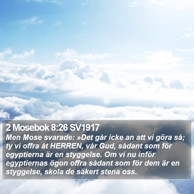 2 Mosebok 8:26 SV1917 Bible Verse Image