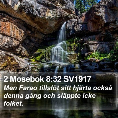 2 Mosebok 8:32 SV1917 Bible Verse Image
