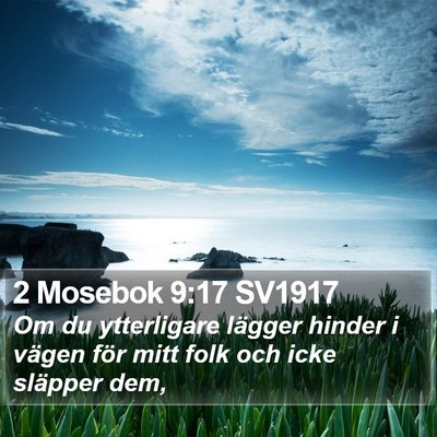 2 Mosebok 9:17 SV1917 Bible Verse Image