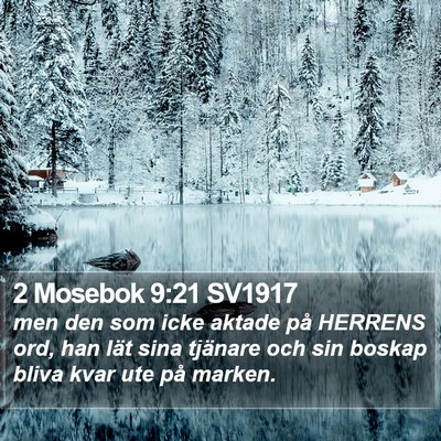 2 Mosebok 9:21 SV1917 Bible Verse Image