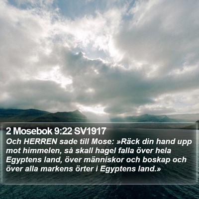 2 Mosebok 9:22 SV1917 Bible Verse Image