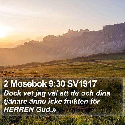 2 Mosebok 9:30 SV1917 Bible Verse Image