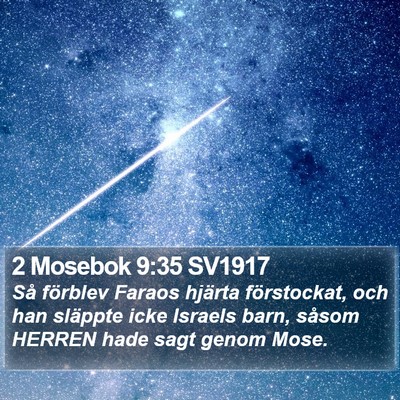 2 Mosebok 9:35 SV1917 Bible Verse Image